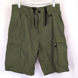 BOY SCOUTS of AMERICA Green Nylon Cargo Shorts Adult Small